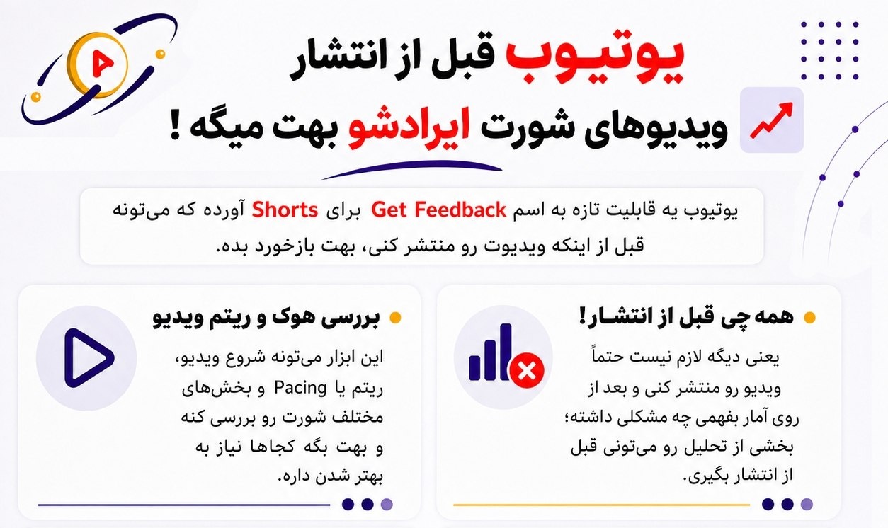 قابلیت Get Feedback یوتیوب شورتس چیست؟ تحلیل ویدیو قبل از انتشار